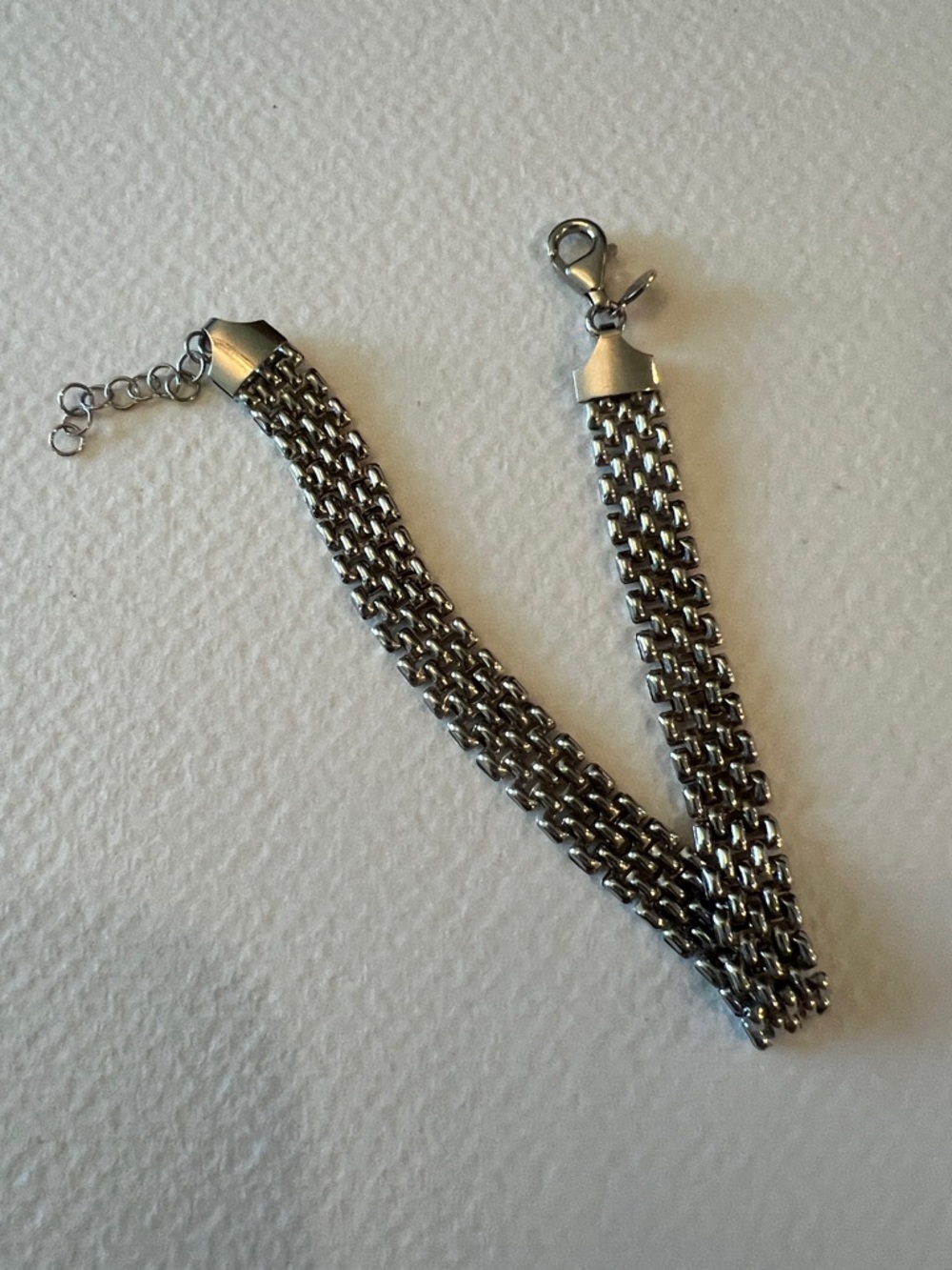 Sterling Silver Multi-Row Chain Bracelet - Women Accessories